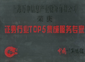 证券行业TOP5集成服务专家